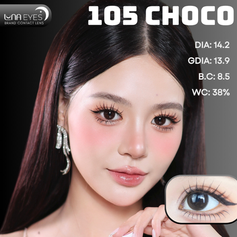 (Luna Eyes) FA-105 CHOCO - size vừa