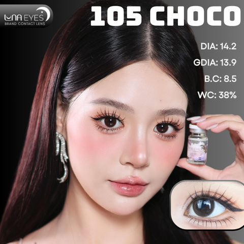 (Luna Eyes) FA-105 CHOCO - size vừa