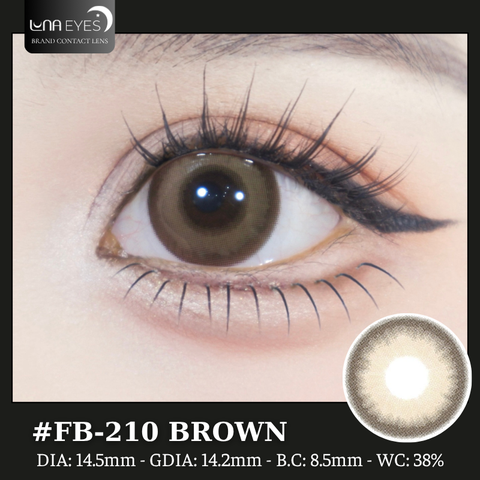 (Luna Eyes) FB-210 BROWN - size to
