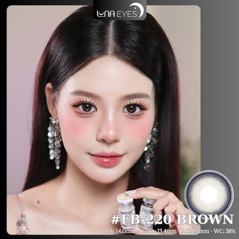 (Luna Eyes) FB-220 BROWN - size nhỏ