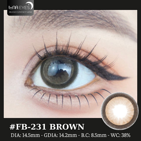 (Luna Eyes) FB-231 BROWN - size to
