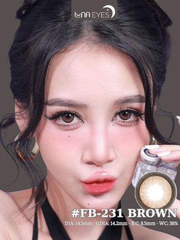 (Luna Eyes) FB-231 BROWN - size to