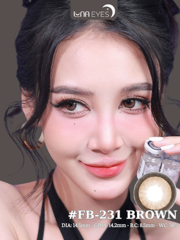 (Luna Eyes) FB-231 BROWN - size to