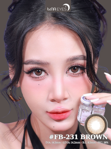 (Luna Eyes) FB-231 BROWN - size to
