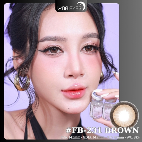 (Luna Eyes) FB-231 BROWN - size to