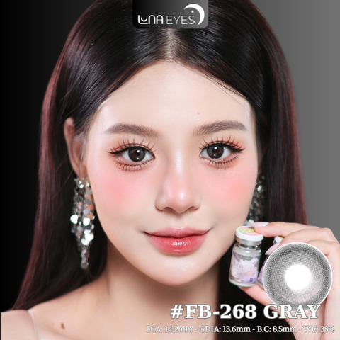 (Luna Eyes) FB-268 GRAY (ROSE) - size vừa