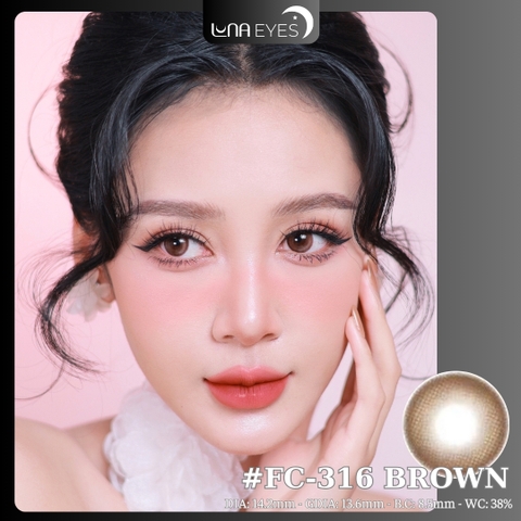 (Luna Eyes) FC-316 BROWN - size vừa