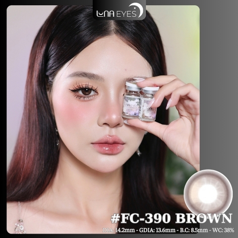 (Luna Eyes) FC-390 BROWN - size vừa