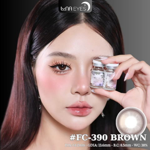 (Luna Eyes) FC-390 BROWN - size vừa