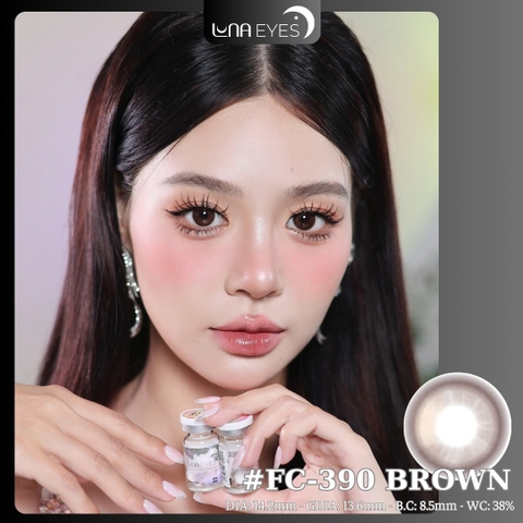 (Luna Eyes) FC-390 BROWN - size vừa