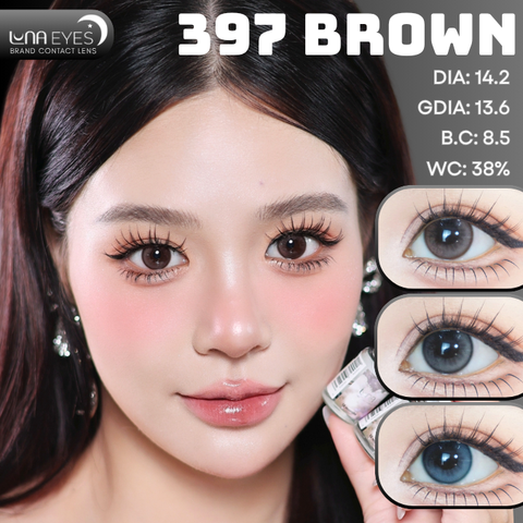(Luna Eyes) FC-397 BROWN - size vừa