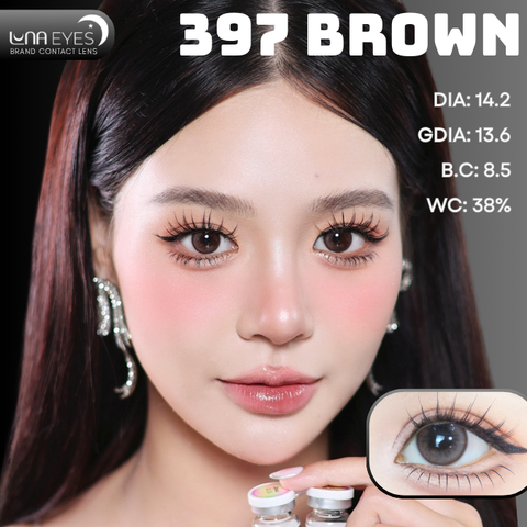 (Luna Eyes) FC-397 BROWN - size vừa