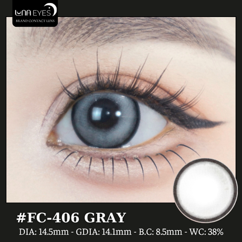 (Luna Eyes) FC-406 GRAY - size to