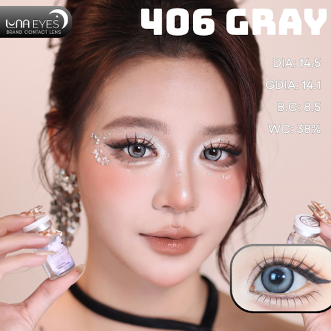 (Luna Eyes) FC-406 GRAY - size to