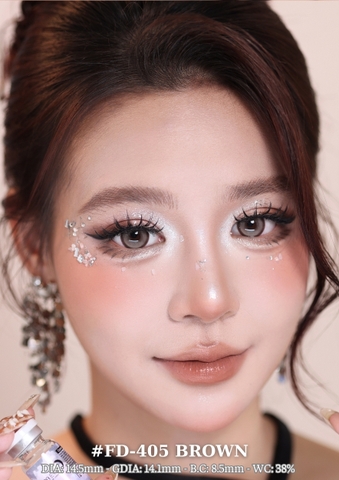 (Luna Eyes) FD-405 BROWN - size to