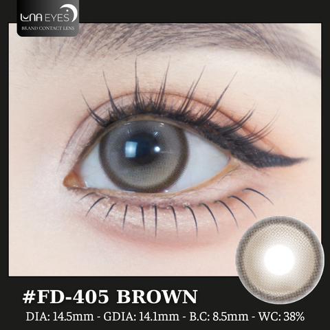 (Luna Eyes) FD-405 BROWN - size to