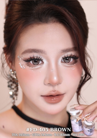 (Luna Eyes) FD-405 BROWN - size to