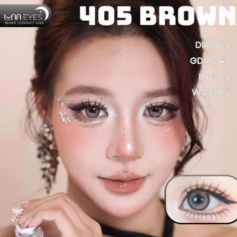 (Luna Eyes) FD-405 BROWN - size to