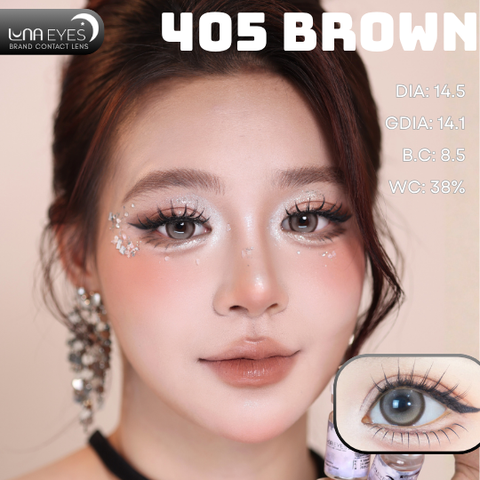 (Luna Eyes) FD-405 BROWN - size to
