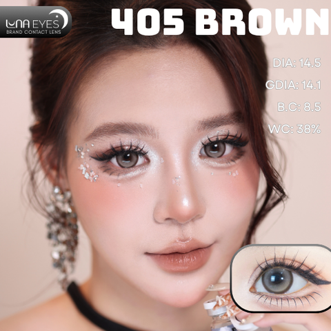 (Luna Eyes) FD-405 BROWN - size to