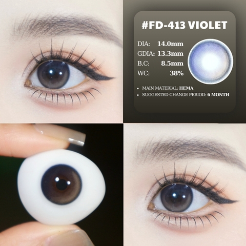 (Luna Eyes) FD-413 VIOLET - size nhỏ