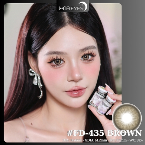 (Luna Eyes) FD-435 BROWN - size vừa