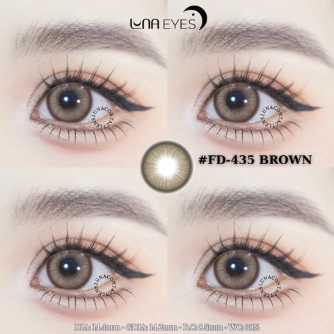 (Luna Eyes) FD-435 BROWN - size vừa