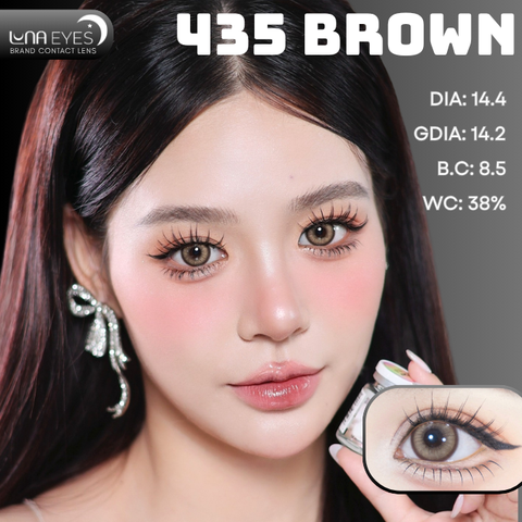 (Luna Eyes) FD-435 BROWN - size vừa