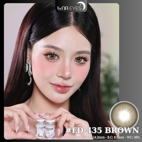 (Luna Eyes) FD-435 BROWN - size vừa