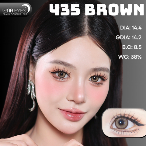 (Luna Eyes) FD-435 BROWN - size vừa