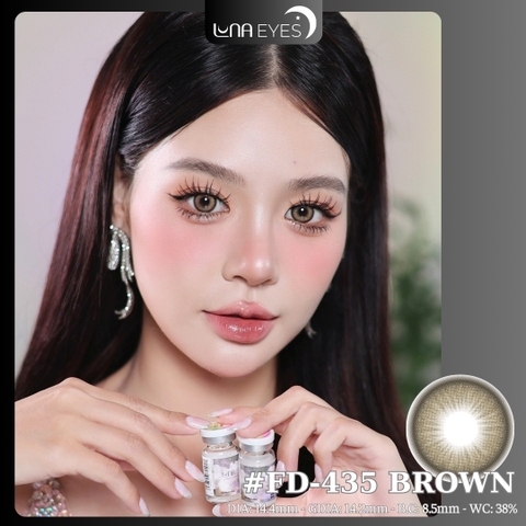 (Luna Eyes) FD-435 BROWN - size vừa