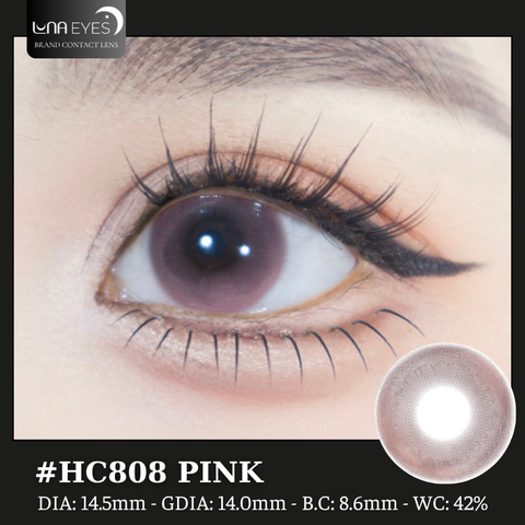 (Luna Eyes) HC808 PINK - size to