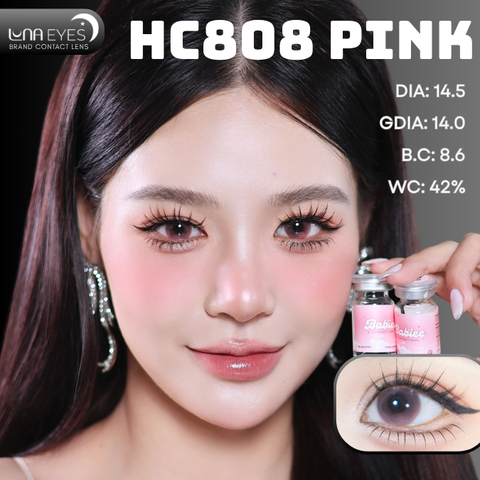 (Luna Eyes) HC808 PINK - size to