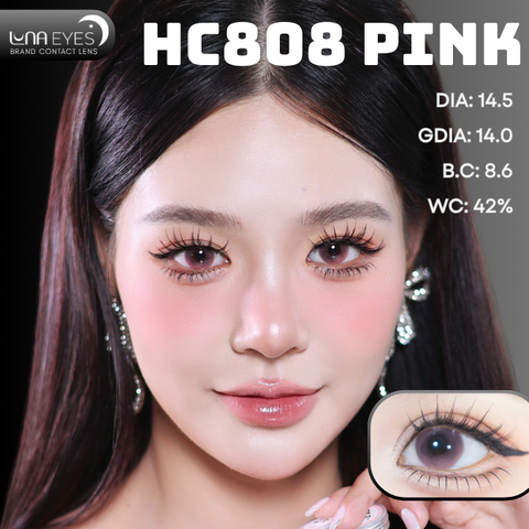 (Luna Eyes) HC808 PINK - size to