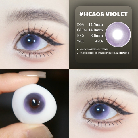 (Luna Eyes) HC808 VIOLET - size to