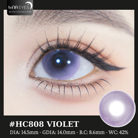 (Luna Eyes) HC808 VIOLET - size to