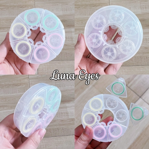 Khay Đựng Lens 3 Đôi Hình Thú + dụng cụ đeo