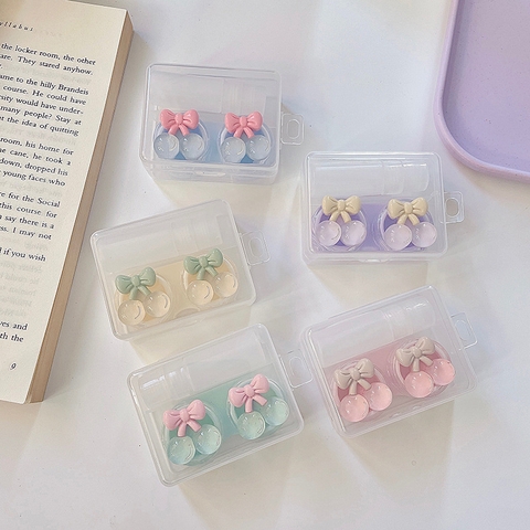 Khay đơn pha lê hình Cherry trong suốt kèm dụng cụ đeo