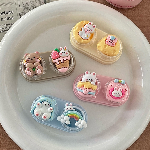 Khay đơn hình thú dễ thương kèm dụng cụ đeo