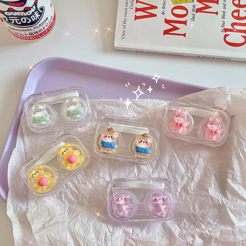 Khay đơn pha lê hình thú trong suốt kèm dụng cụ đeo