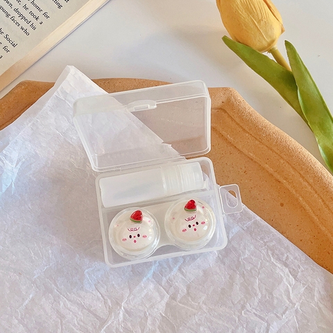 Khay đơn pha lê hình thú cầm trái cây trong suốt kèm dụng cụ đeo