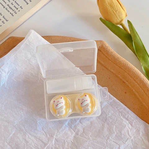 Khay đơn pha lê hình thú cầm trái cây trong suốt kèm dụng cụ đeo