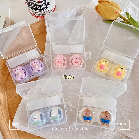 Khay đơn pha lê hình thú trong suốt kèm dụng cụ đeo