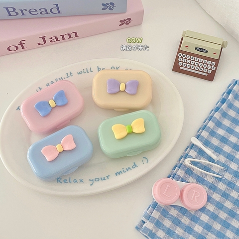 Khay gương gắn nơ kèm dụng cụ đeo