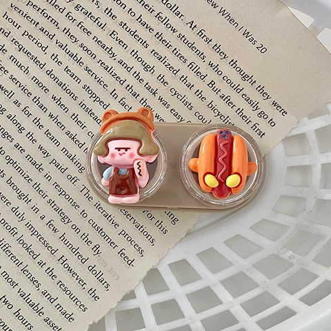 Khay đơn Eating Girl kèm dụng cụ đeo