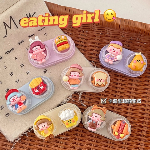 Khay đơn Eating Girl kèm dụng cụ đeo