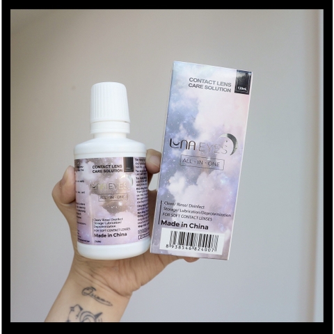 Nước ngâm lens LUNA EYES 120ml dành cho kính áp tròng