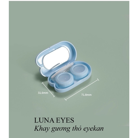 Khay gương mèo/thỏ eyekan kèm dụng cụ đeo lens