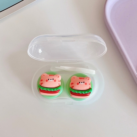 Khay đơn Hoạt Hình LUNA EYES kèm dụng cụ đeo lens