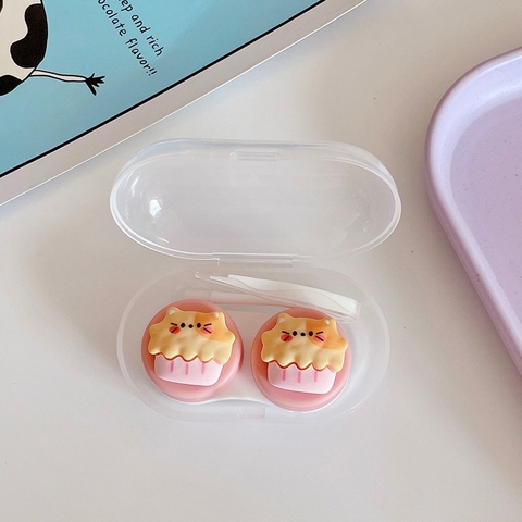 Khay đơn Hoạt Hình LUNA EYES kèm dụng cụ đeo lens